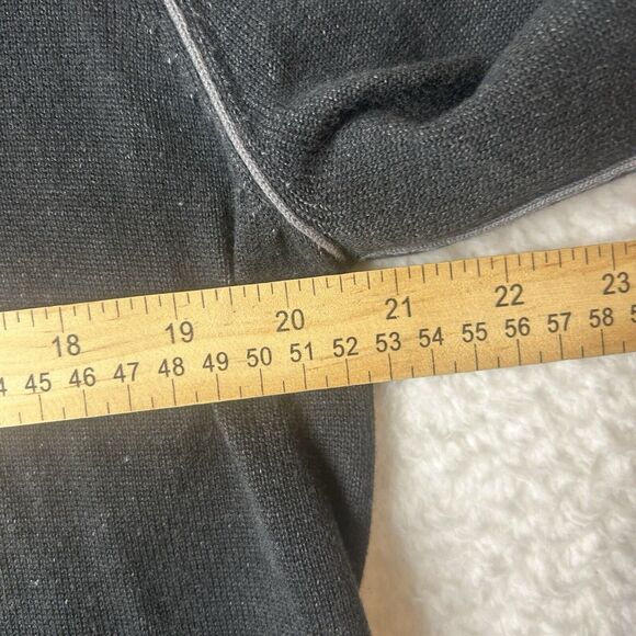 Ecloths Men’s M Organic Cotton Mock Pullover Gray Longsleeve Button Neck Preppy - Picture 9 of 9